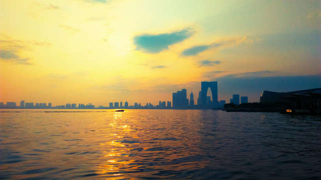 金雞湖夕陽