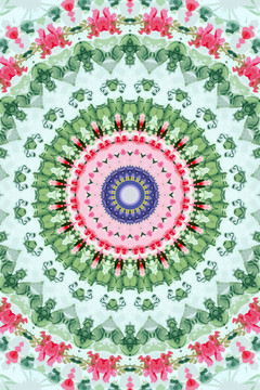 幾何花型 壁紙 背景 無分層