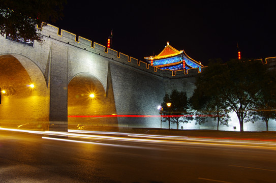 西安城墻夜景