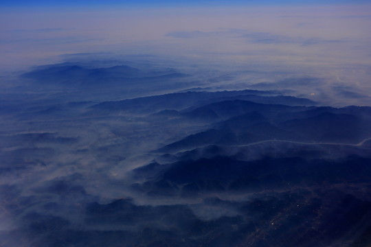 航拍山川 大地