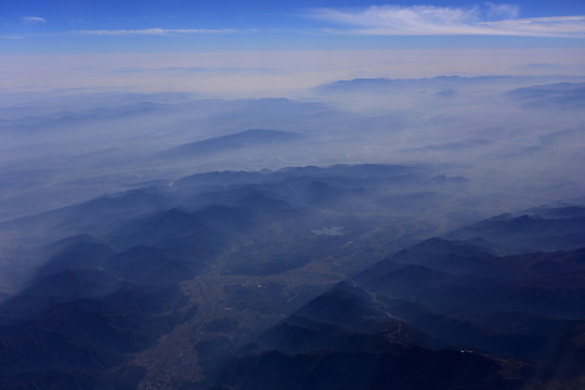 航拍山川 大地