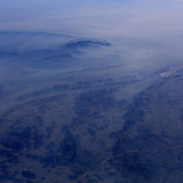 航拍山川 大地
