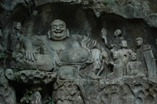 杭州飛來峰造像 彌勒佛