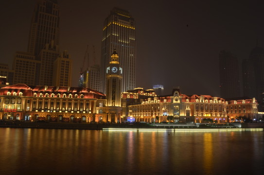 天津海河夜景