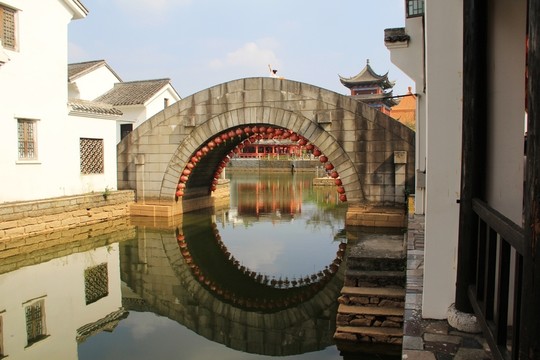 水鄉(xiāng)拱橋建筑