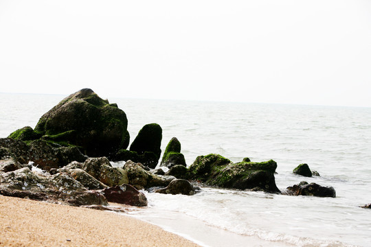 礁石 海邊 魚鱗洲
