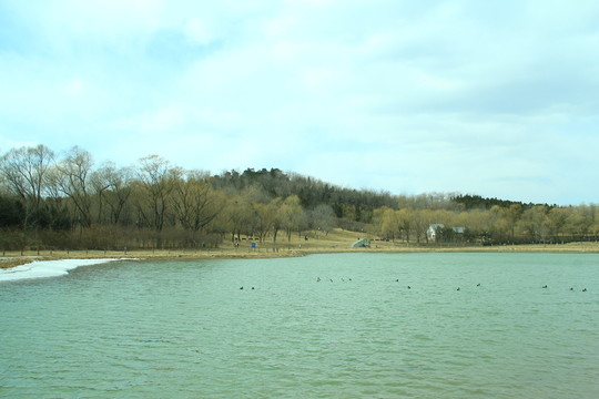 冬季湖泊