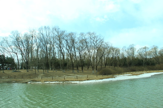 冬季湖泊