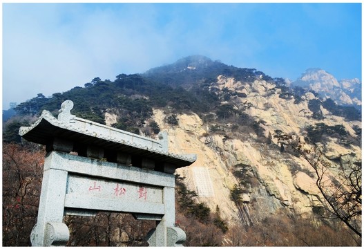 泰山對(duì)松亭