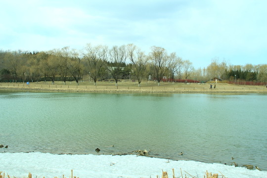 冬季湖泊