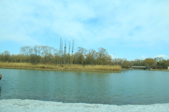 冬季水庫