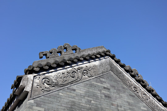 祠堂古建筑屋頂