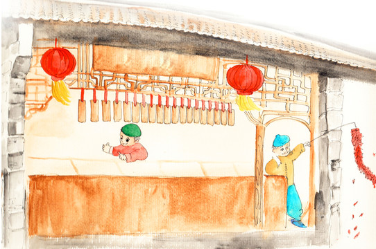 春節(jié)插畫(huà)