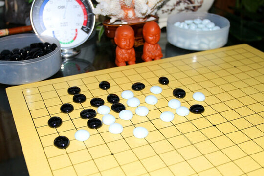 圍棋 黑與白 對(duì)弈 布局 下棋