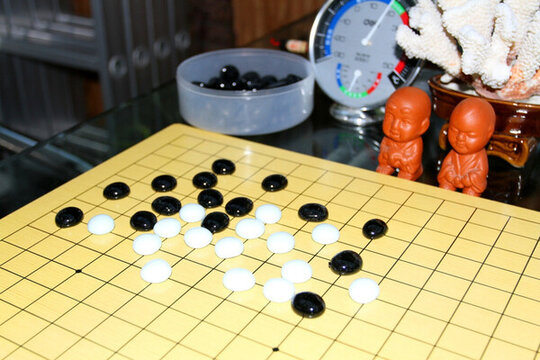 圍棋 黑與白 對弈 布局 下棋