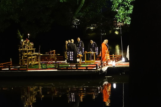 日本京都嵐山大覺寺滿月法會