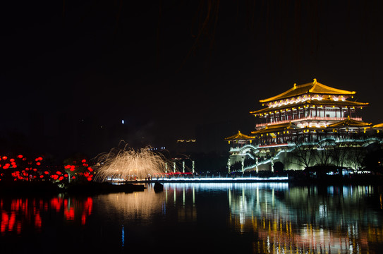 紫云樓 大唐芙蓉園 夜景