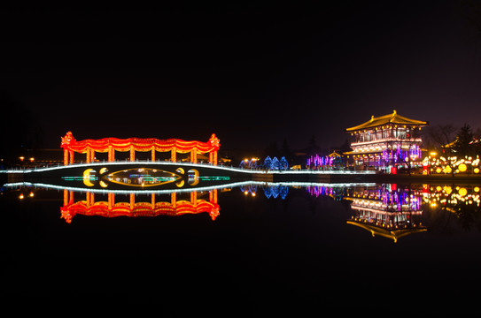 大唐芙蓉園 夜景 彩燈