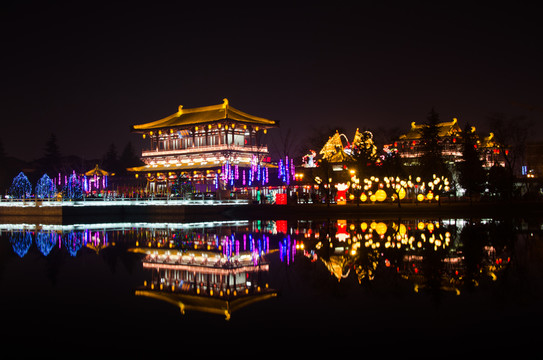 大唐芙蓉園 夜景 彩燈