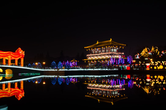 大唐芙蓉園 夜景 彩燈