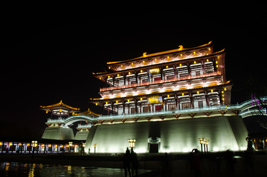 紫云樓 唐建筑 夜景
