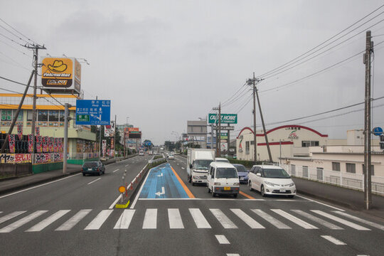 日本城鎮(zhèn)道路 十字路口