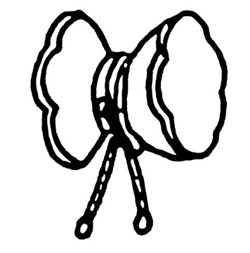 藏傳佛教造像素材 法器 手鼓