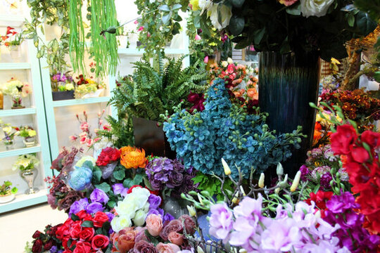 花店 絹花 慶典素材 花朵