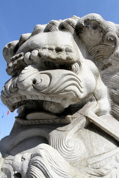 雕塑 獅子 石雕
