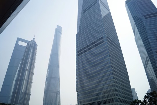 上海浦東陸家嘴金融貿(mào)易區(qū)地標(biāo)