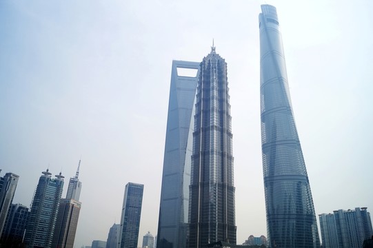 上海浦東陸家嘴金融貿(mào)易區(qū)天際線