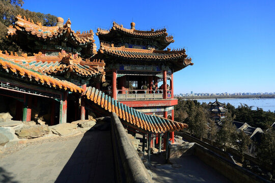 頤和園 畫中游 側(cè)景