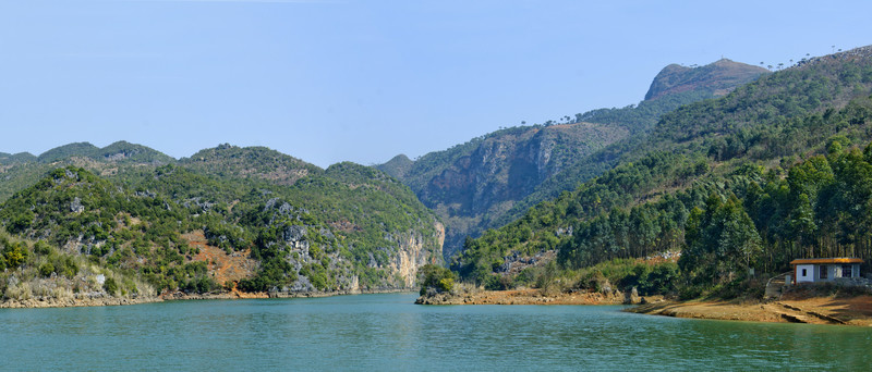 魯布革小三峽全景圖