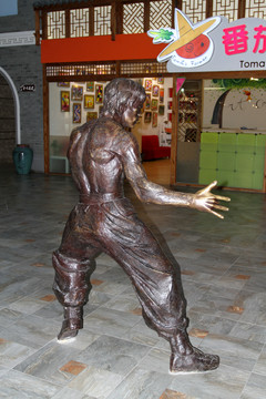 铜雕 雕塑 商场雕塑 李小龙
