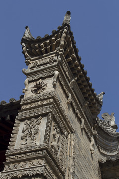 關(guān)中古民居 馬頭墻