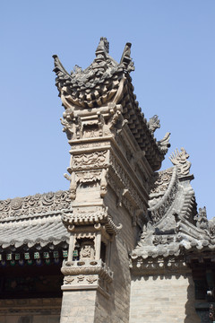 關(guān)中古民居 馬頭墻