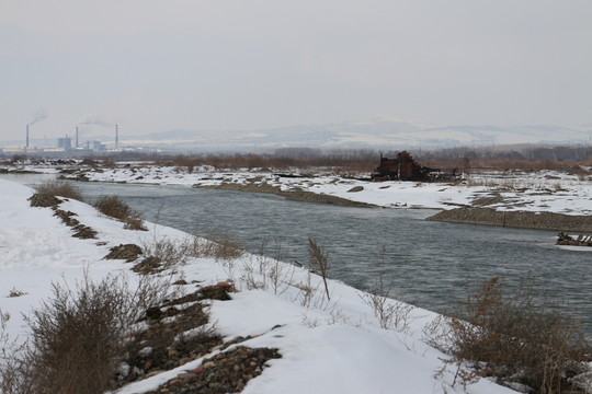 冬雪 河流
