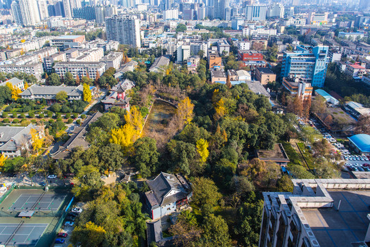 航拍四川大學(xué)
