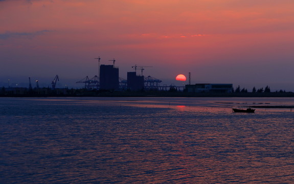 海港夕照