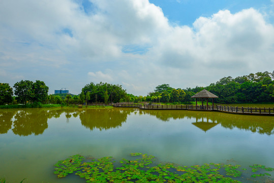 河岸涼亭