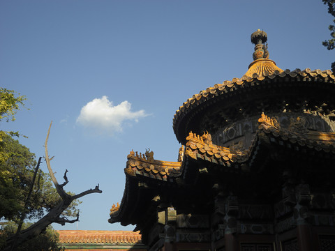 北京故宮御花園萬(wàn)春亭