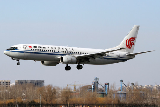 國航飛機降落