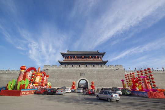 青州阜財門風(fēng)光
