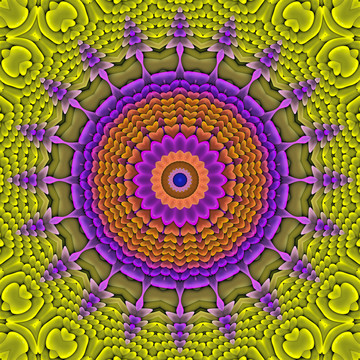 拼花花型