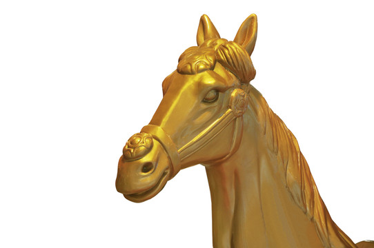 金馬頭雕塑