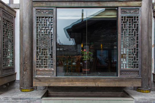 寬窄巷子老建筑門窗