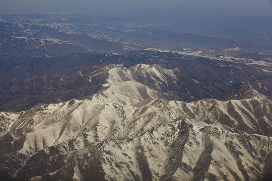 航拍雪山