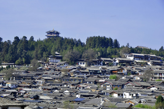 鳥瞰麗江古城