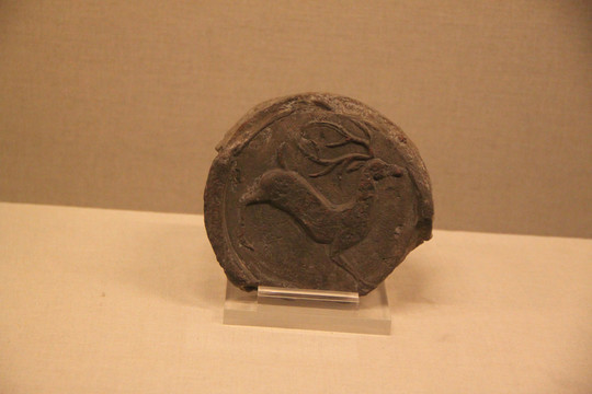 戰(zhàn)國(guó) 奔鹿紋瓦當(dāng)