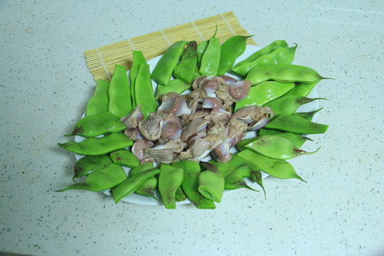 豆角雞胗